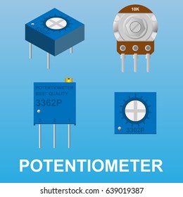 Potentiometer adjustment resistor tune control rotate