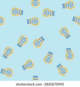 potentiometer electronic component vector seamless pattern potentiometer electronic component sign illustration