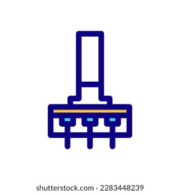Potentiometer Icon in Filled Outline Style on White Background