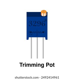 Potenziometer Trimmtopf Vektorgrafik,Trimmtopf,Trimmtopf,Vorführung