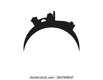 Potenza city skyline in Italy. 