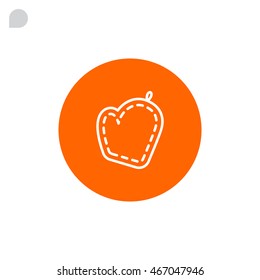 Potholder Icon Flat.