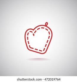 Potholder Icon Flat.