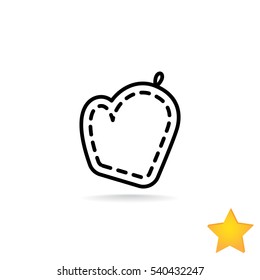 Potholder Icon Flat.