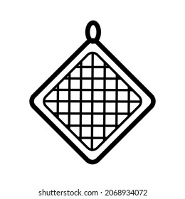 Icono de Potholder en la ilustración de diseño vectorial de moda
