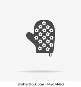 Potholder icon. Vector concept illustration for design.