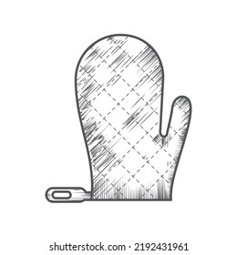 ícono de utensilios de cocina de pothold aislado