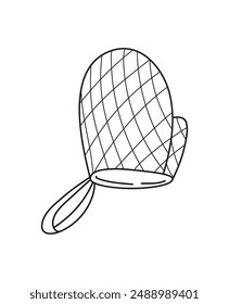 Vector de utensilios de cocina Potholder. Perfecto para proyectos culinarios, recetarios, blogs de cocina,
