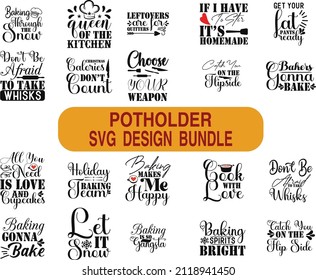 Potholder SVG Bundle.Potholder T-shirt Design SVG Bundle.