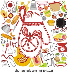 Potholder. Vector illustration.