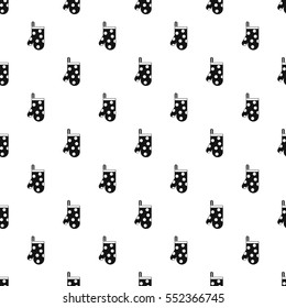 Potholder with white polka dots pattern. Simple illustration of potholder with white polka dots vector pattern for web