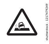 Pothole sign icon. Trendy Pothole sign logo concept on white background from Traffic Signs collection. Suitable for use on web apps, mobile apps and print media.