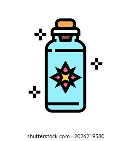 potion boho color icon vector. potion boho sign. isolated symbol illustration