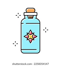 potion boho color icon vector. potion boho sign. isolated symbol illustration