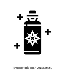 potion boho glyph icon vector. potion boho sign. isolated contour symbol black illustration