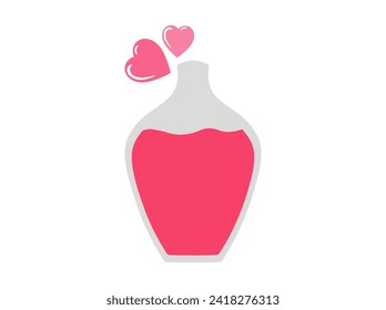 Potion Bottle Background Valentine Day