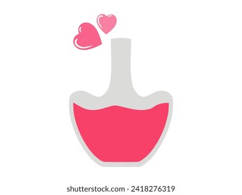 Potion Bottle Background Valentine Day