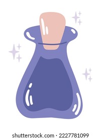 botellas de poción icono esotérico aislado