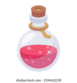 A potion bottle flat icon download