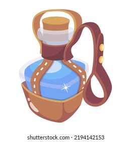A potion bottle flat icon download