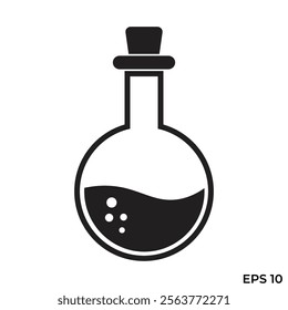 potion bottle flat icon vector