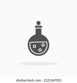 Potion Bottle glyph icon. Can be used for digital product, presentation, print design and more.