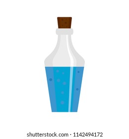 Potion bottle icon. Flat illustration of potion bottle vector icon for web isolated on white