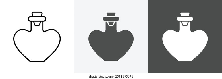 potion bottle icon set vector art