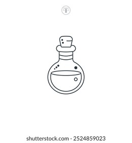 Potion Bottle icon symbol vector illustration isolated on white background