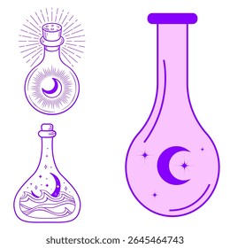 potion bottle vector image illustration	
