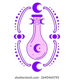 potion bottle vector image illustration	
