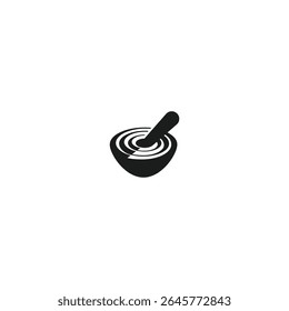 Potion bowl logo icon flat vector design