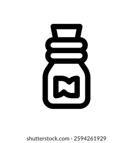 Potion. Editable stroke vector icon.