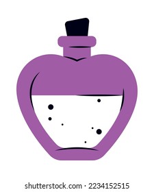 potion flask icon on white background