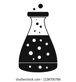 Potion flask icon. Simple illustration of potion flask vector icon for web design isolated on white background
