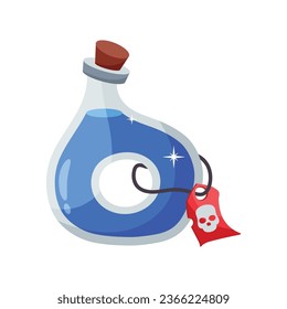 Potion flask vector colorful stickers Icon Design illustration. EPS 10 File