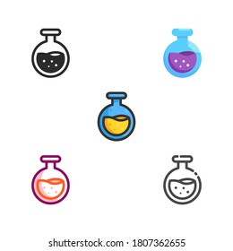 potion flat halloween icon pack