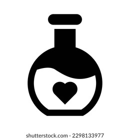 potion glyph icon illustration vector graphic