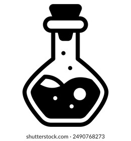 Potion halloween object icon illustration