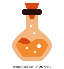 Potion halloween object icon illustration