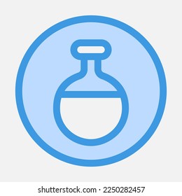 Potion icon in blue style, use for website mobile app presentation