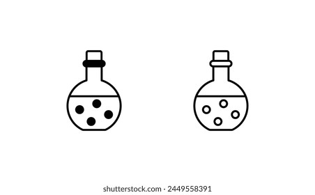 Potion icon design with white background stock illustration