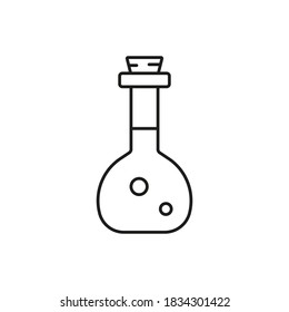potion icon element of halloween icon for mobile concept and web apps. Thin line potion icon can be used for web and mobile. Premium icon on white background