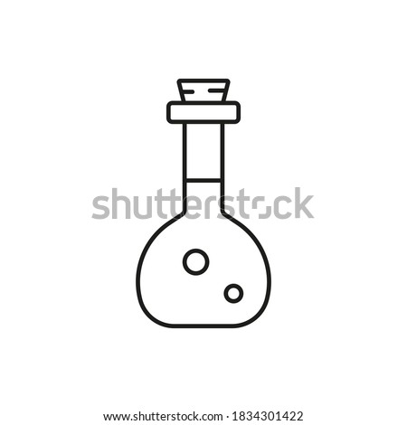 potion icon element of halloween icon for mobile concept and web apps. Thin line potion icon can be used for web and mobile. Premium icon on white background