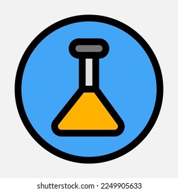 Potion icon in filled line style, use for website mobile app presentation