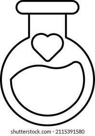 Potion Icon. Happy Valentine's day signs and symbols. Love, couple, relationship, dating, wedding, holiday, romantic amour theme.