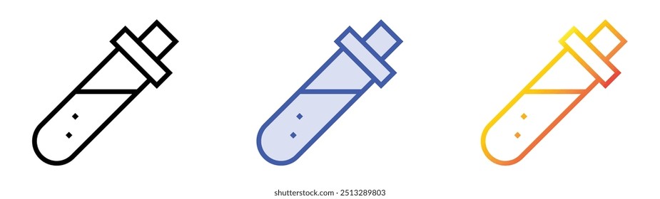 potion icon. Linear, Blue Fill and Gradient Style Design Isolated On White Background