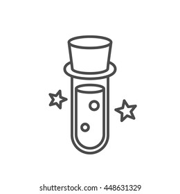 potion icon. magic liquid icon thin line design