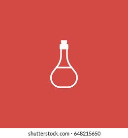 potion icon. sign design. red background
