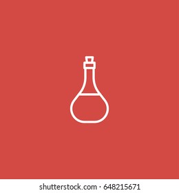 potion icon. sign design. red background